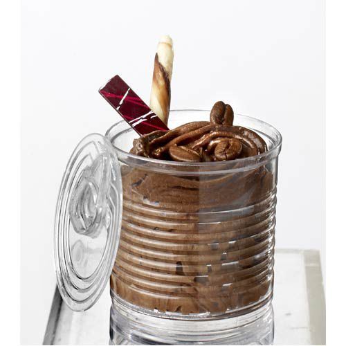 Boîte de conserve jetable Solia transparent (vendu par 25)