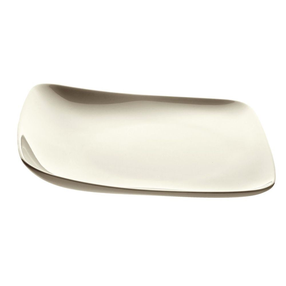 Assiette plate carrée Squadro ivoire 30 x 30 cm Cosy for Pro