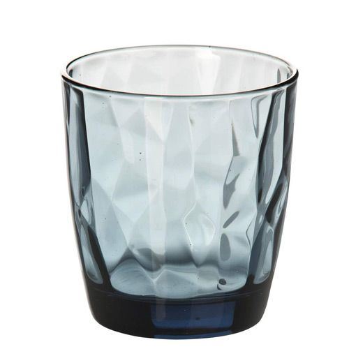 Gobelet forme basse Diamond bleu 30 cl x 3 Bormioli Rocco