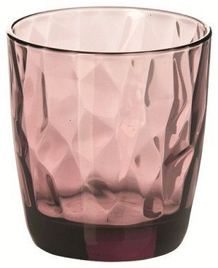 Gobelet forme basse Diamond pourpre 30 cl x 3 Bormioli Rocco