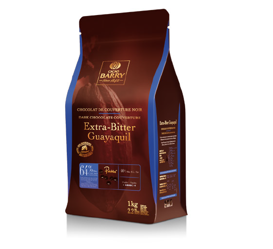 Cacao Barry Chocolat de couverture noir Extra-Bitter Guayaquil 64 % 5 kg