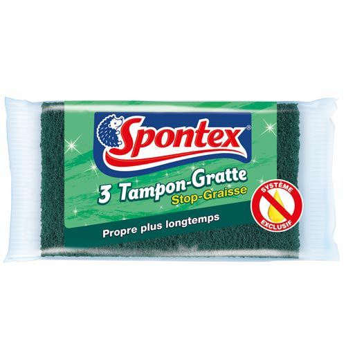 Tampon stop graisse x 3 (vendu par 5) Spontex