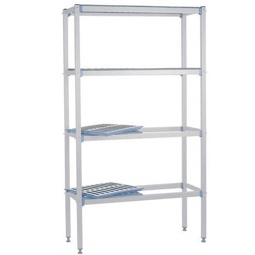 Rayonnage à clayettes 4 niveaux L.159.4 cm
