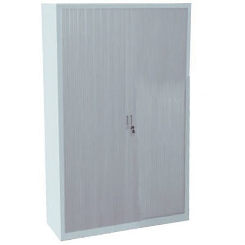 Armoire haute portes rideaux Monobloc aluminium H.198 cm