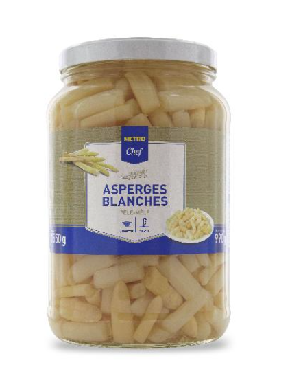 METRO Chef Asperge blanche pêle-mêle bocal 1700 ml