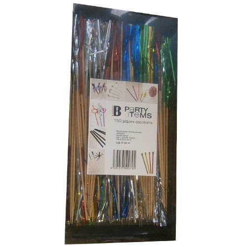 Pique cocotier aluminium 15 cm (vendu par 150)