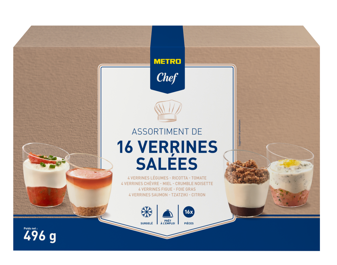 METRO Chef Verrine salée x 16 soit 496 g
