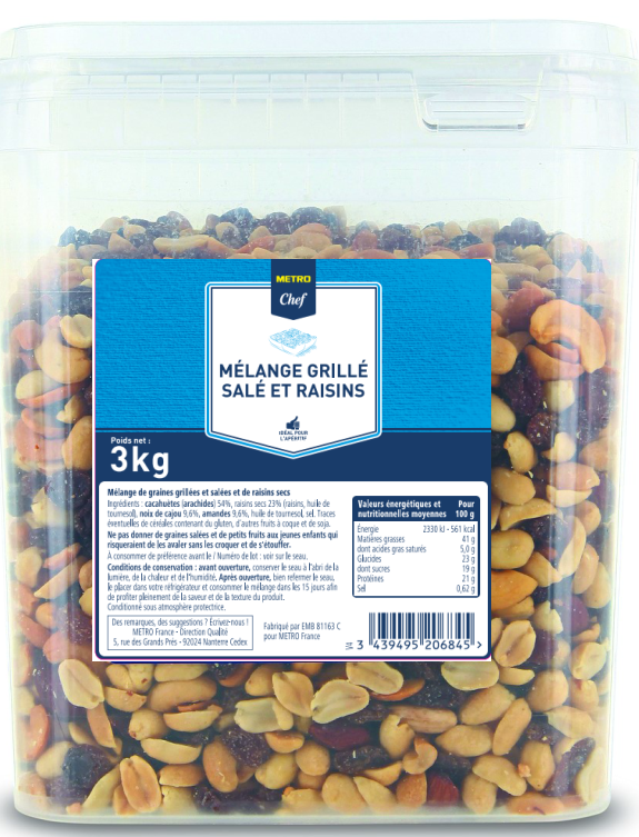 METRO Chef Mélange salé seau 3 kg