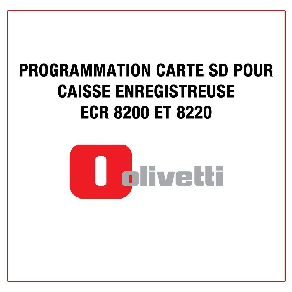Programmation carte SD pour caisse ECR 8200 et 8220 Olivetti