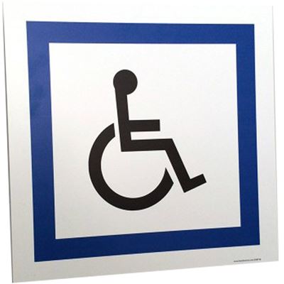 Panneau parking handicapé avec pictogramme Handinorme