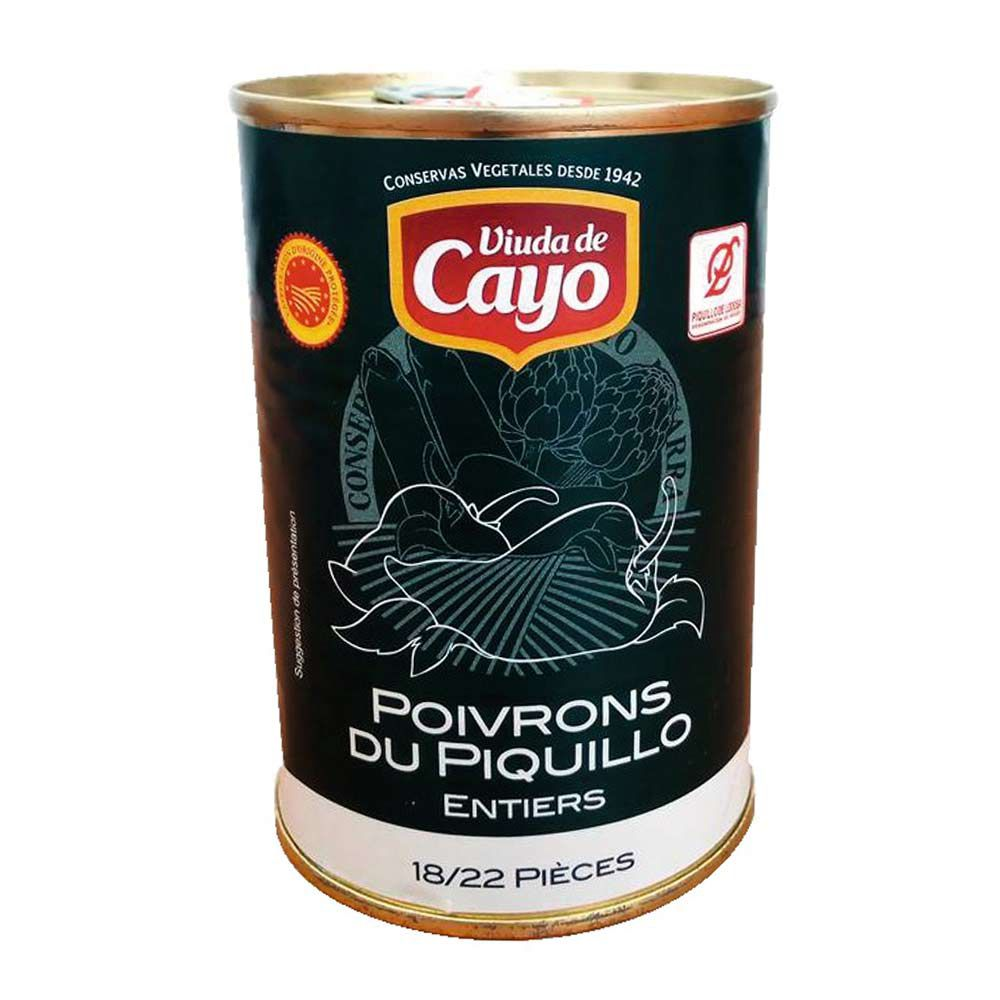 Viuda De Cayo Poivron del piquillo DOP 18/22 pièces boîte 1/2 soit 390 g