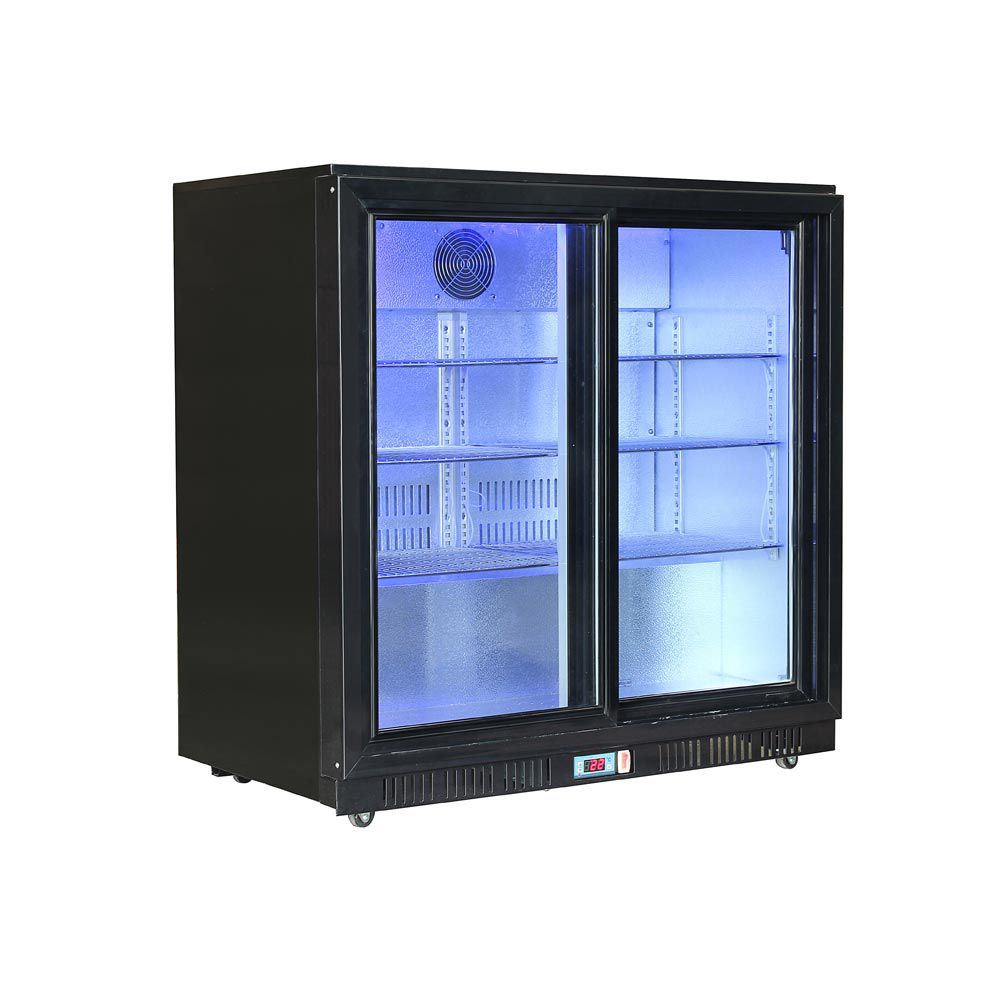 Arrière de bar LED 2 portes coulissantes HBC1002 200 L METRO Professional