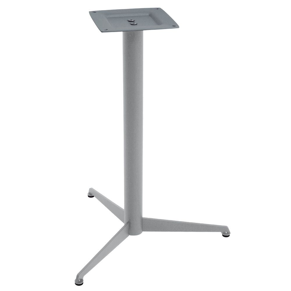 Pied de table central Elio fixe 3 branches silver SM France