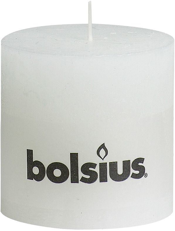 Bougie Rustique blanc H.10 cm