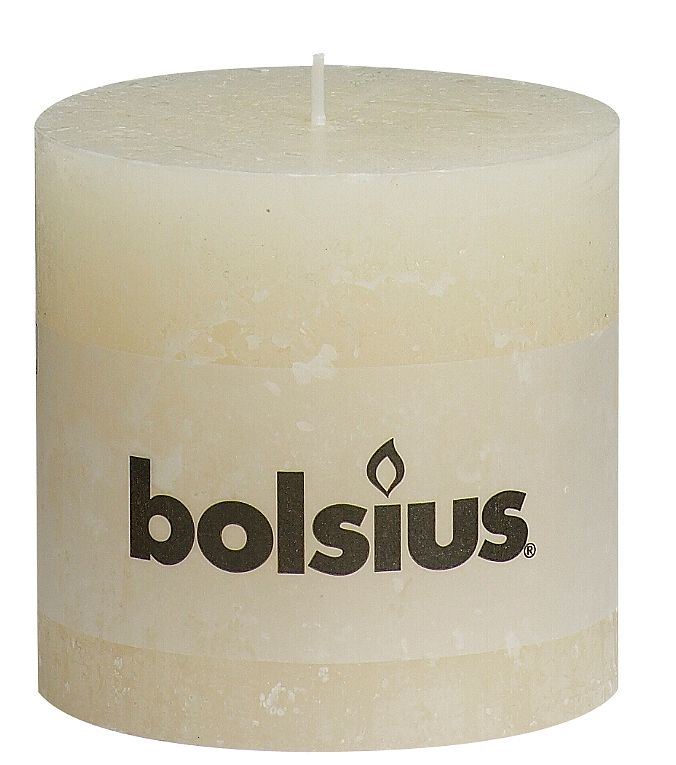 Bougie Rustique ivoire H.10 cm