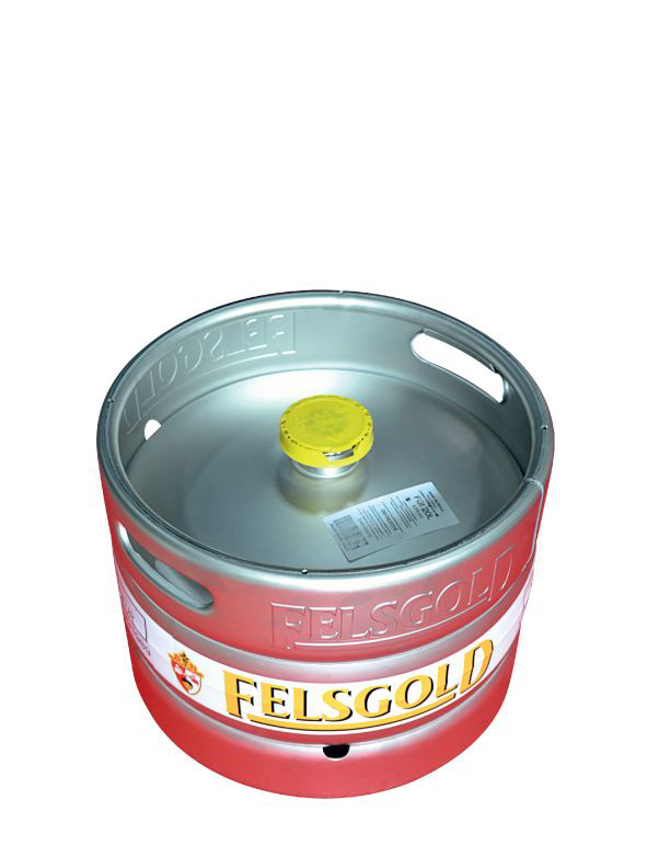 Felsgold Bière blonde d'Abbaye 6.5° 20 L fût consigné tête 