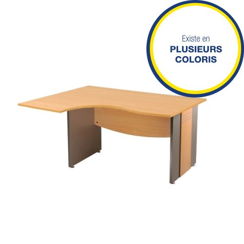 Bureau opérationnel retour gauche Triade L.160 cm (coloris au choix)