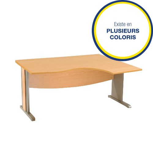 Bureau opérationnel retour droite Triade L.160 cm (coloris au choix)