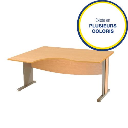 Bureau opérationnel retour gauche Triade L.160 cm (coloris au choix)
