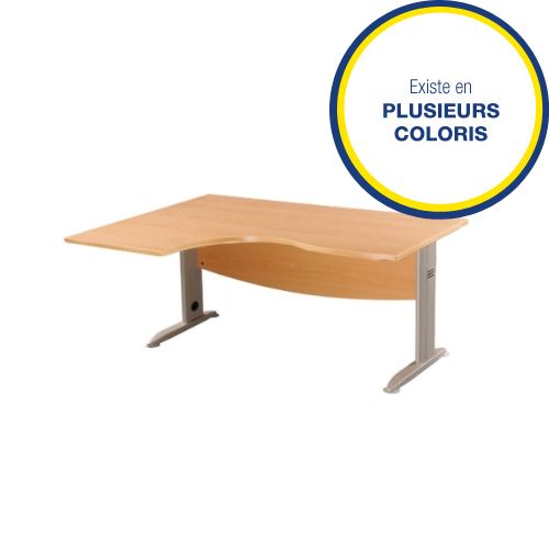 Bureau opérationnel retour gauche Triade L.160 cm (coloris au choix)