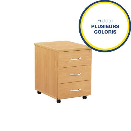 Caisson mobile 3 tiroirs Triade (coloris au choix)