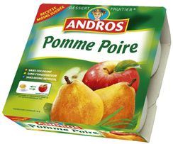 Compote pomme/chataignes, Andros (4 x 100 g)