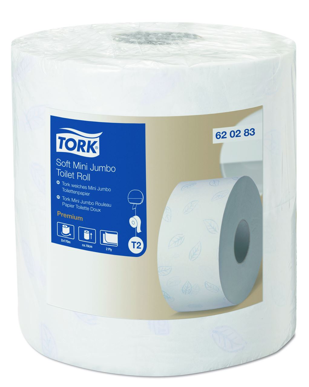 Papier toilette Mini Jumbo Roll T2 170 m Tork