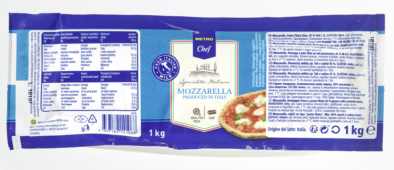 METRO Chef Mozzarella pina 1 kg  