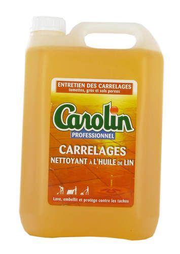 Nettoyant carrelages huile de lin 5 kg Carolin Pro