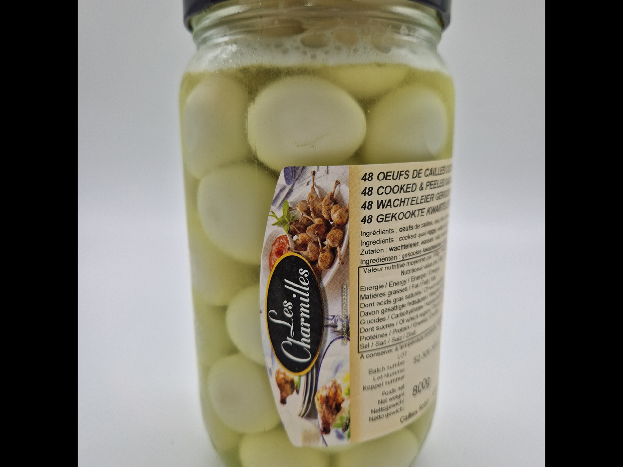 Le Val Des Chateaux 48 Oeufs de caille écalés