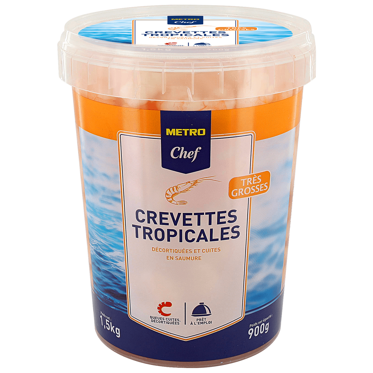 METRO Chef Crevettes tropicales géantes 40/60 900 g