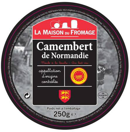 LA MAISON DU FROMAGE Camembert de Normandie AOP 250 g