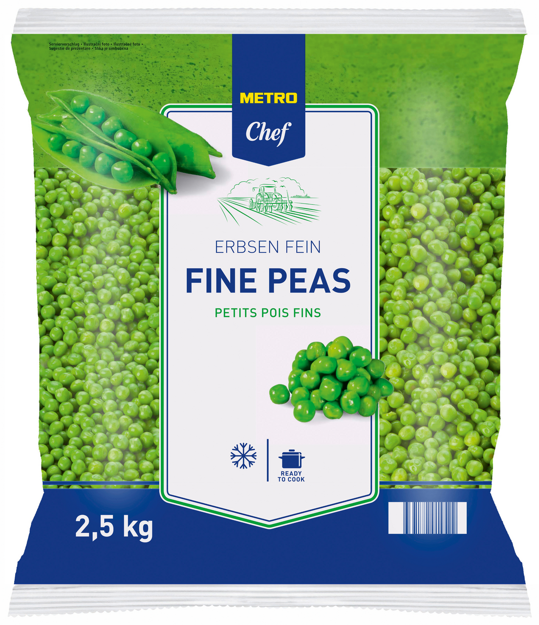 METRO Chef Petits pois doux fins 2.5 kg
