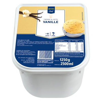 Creme Glacee Vanille 2 5 L Metro Chef Metro Creme Glacee Vanille 2 5 L Metro Chef Metro