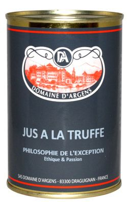 Domaine D'Argens Jus de truffes noires tuber melanosporum boîte 1/2 soit 385 g