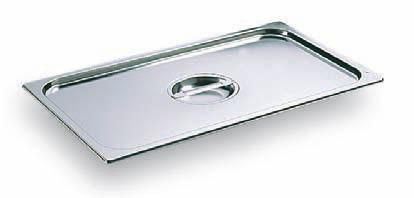 Couvercle bac gastro inox GN 1/2 avec poignée Bourgeat
