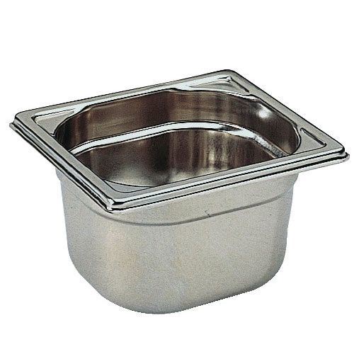 Bac gastro inox GN 1/6 H.15 cm plein sans anses Bourgeat