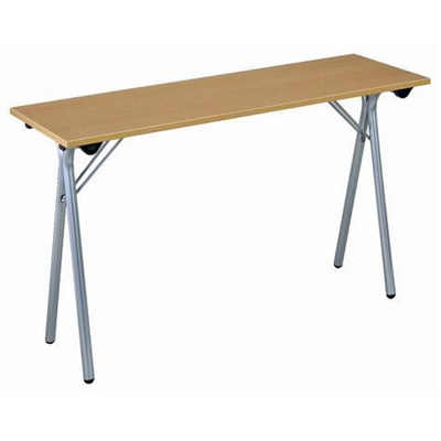 Table de réunion pliante Formation gris noir 120 x 40 cm | METRO WU LAI Table Pliante 120x40 Cm | Table Longue | Table De