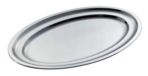 Plat ovale inox Echo 27 cm