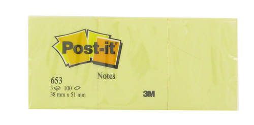 Bloc note repositionnable 38 x 51 mm x 12