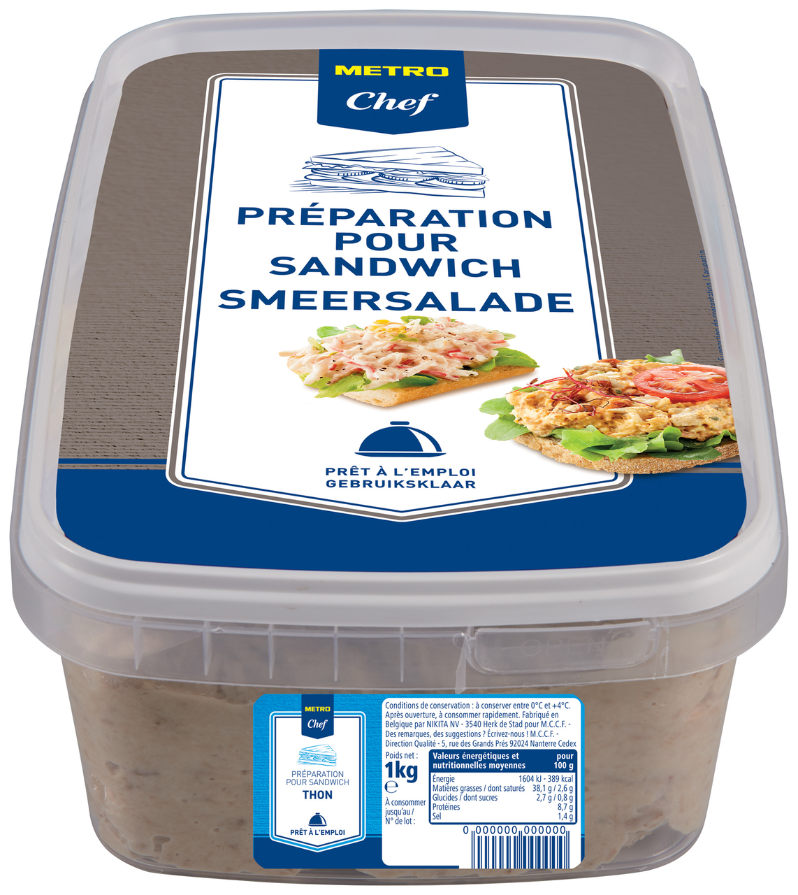 METRO Chef Préparation tartinable thon 1 kg