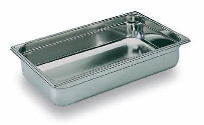 Bac gastro inox GN 1/1 H.20 cm plein sans anses Bourgeat