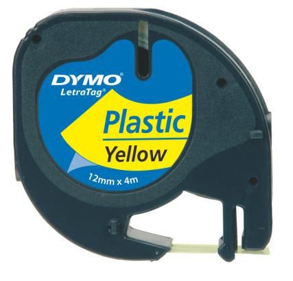 Ruban D1 plastique jaune pour étiqueteuse LT-100H