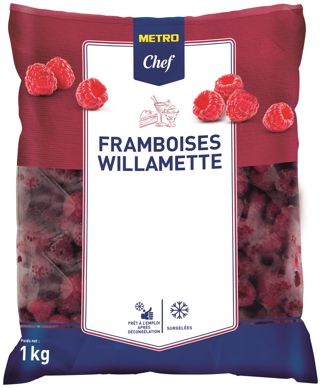 METRO Chef Framboises entières 1 kg