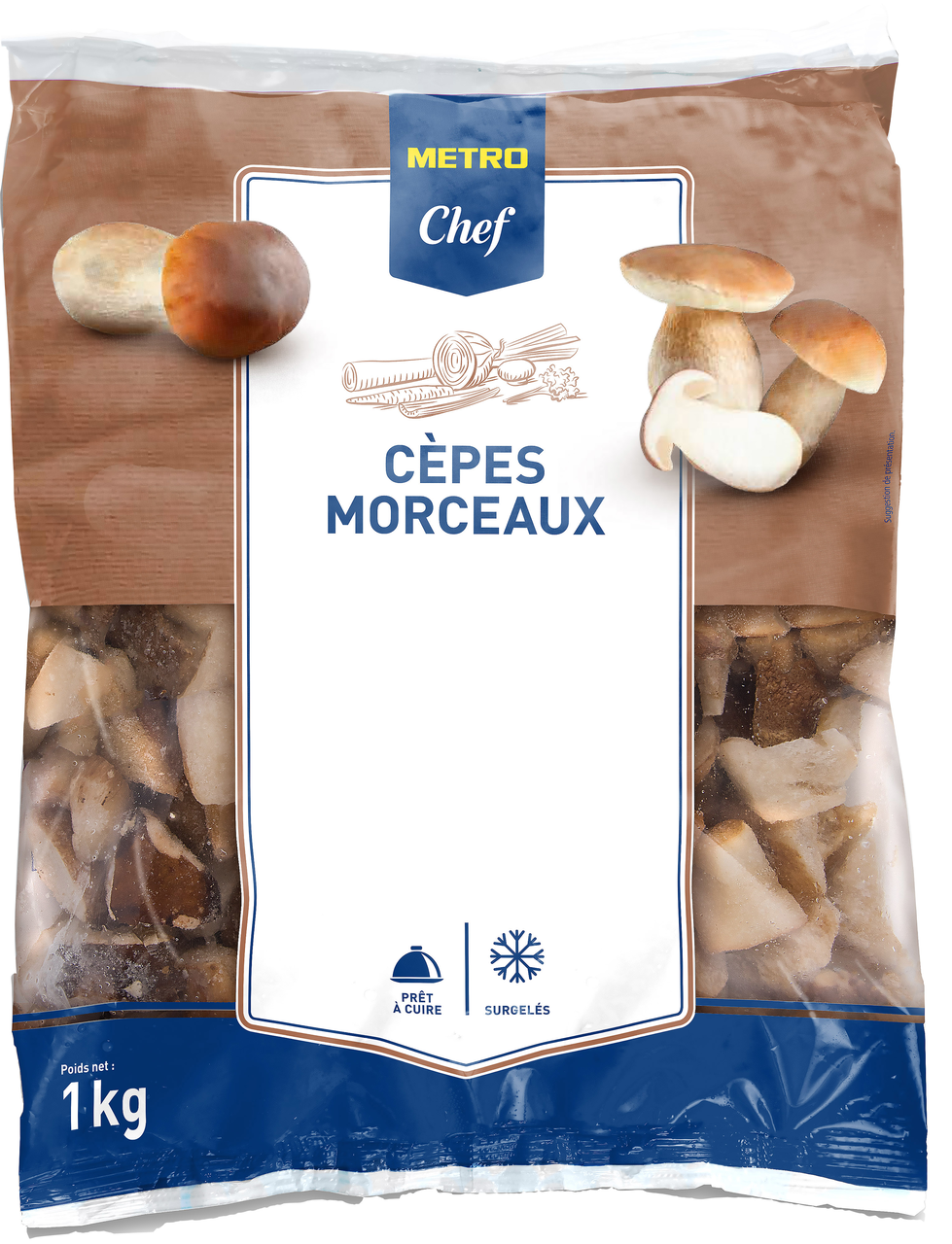 METRO Chef Cèpes en morceaux 1 kg