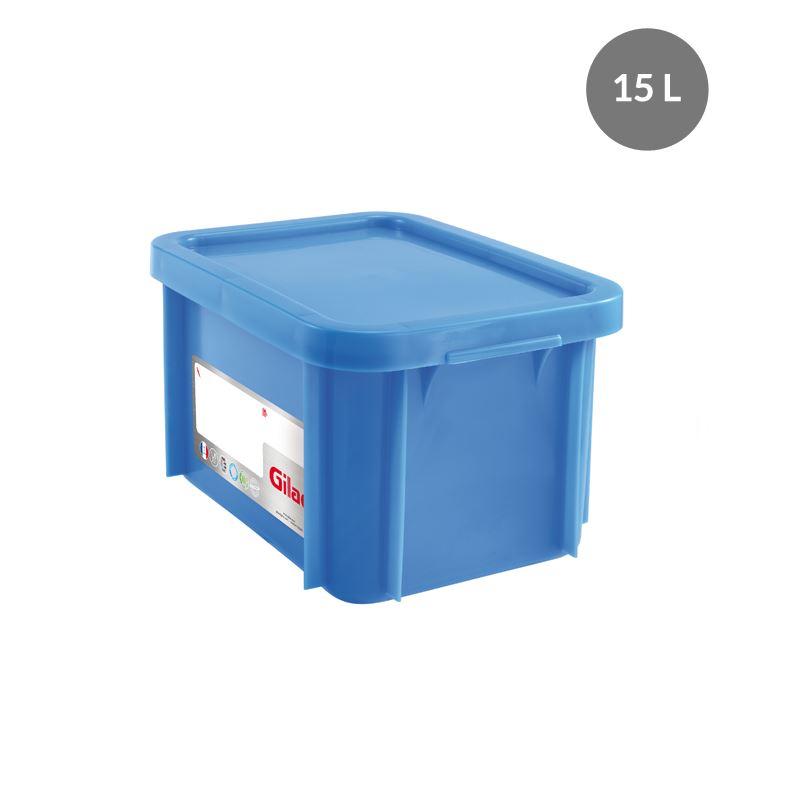 Bac rectangulaire HACCP bleu 15 L