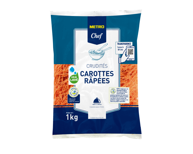 METRO Chef Carotte râpée UE 1 kg
