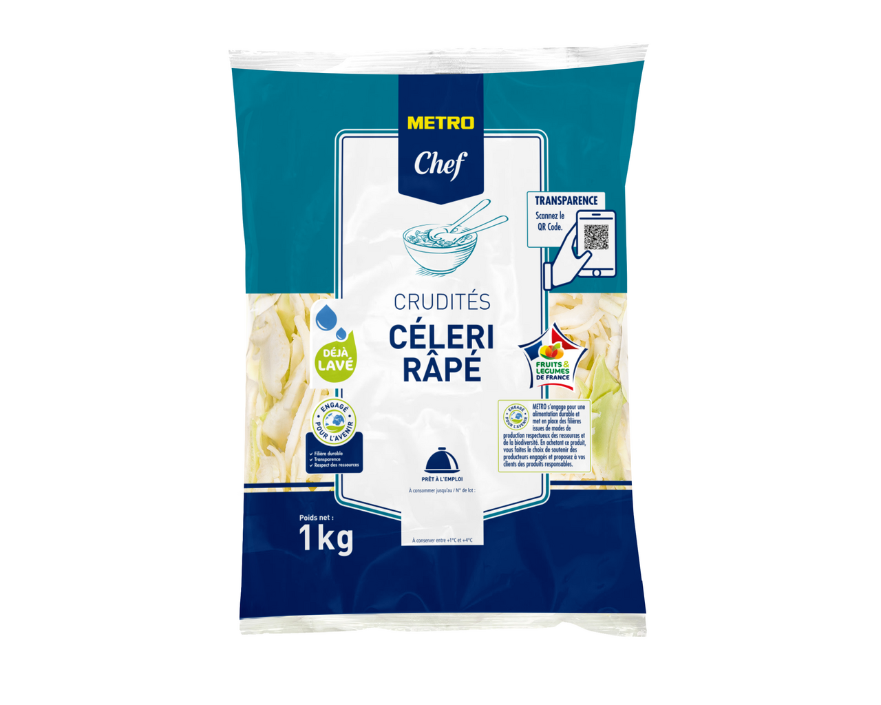 METRO Chef Céleri râpé France 1 kg