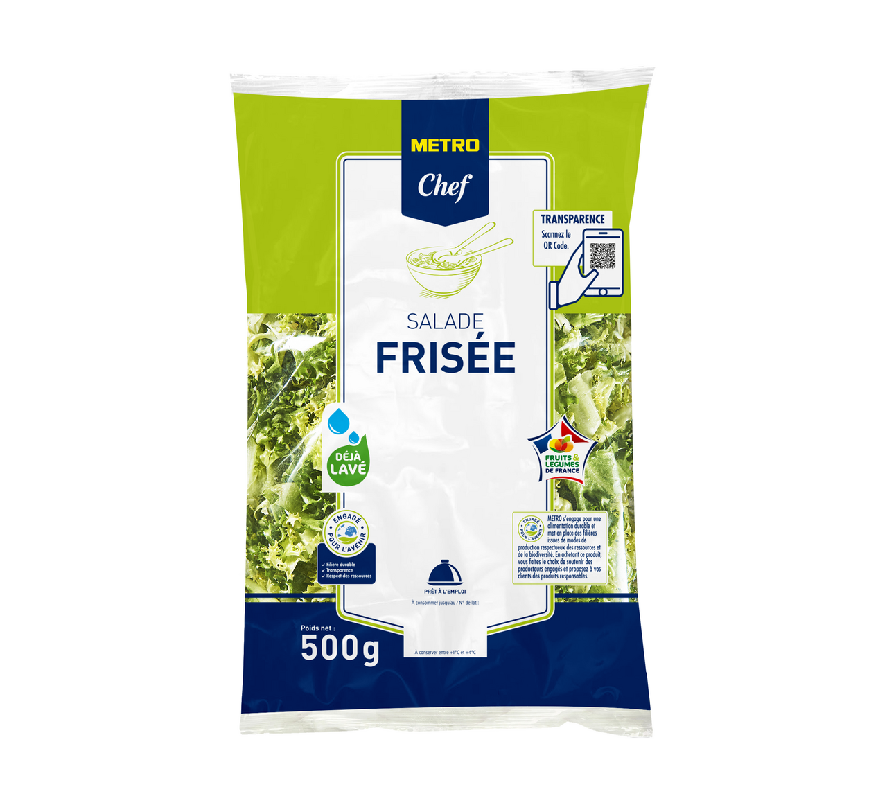 METRO Chef Salade frisée 500 g UE-HUE