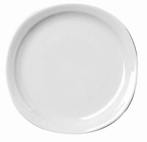 Assiette plate ronde Oslo blanc 19 cm x 10 Sarreguemines